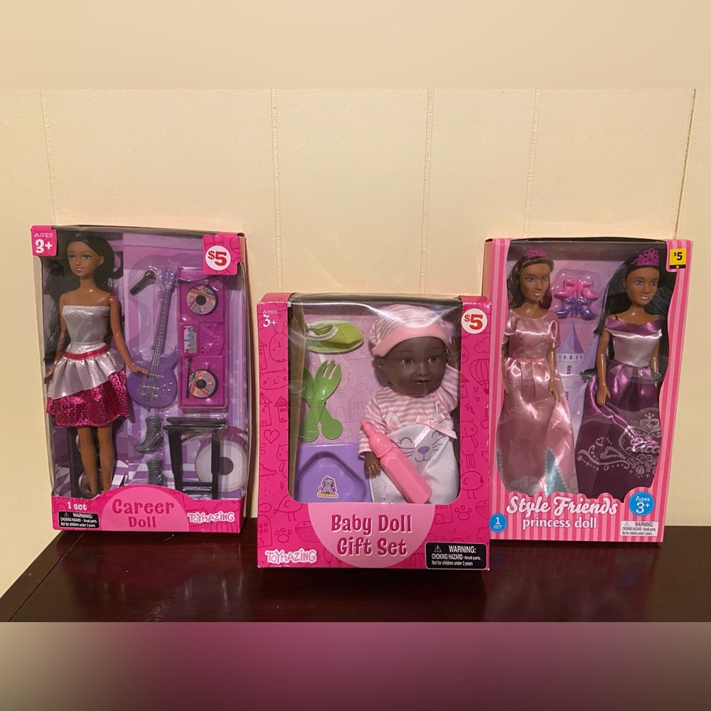 Girls Barbie Doll Toy Lot With Babydoll